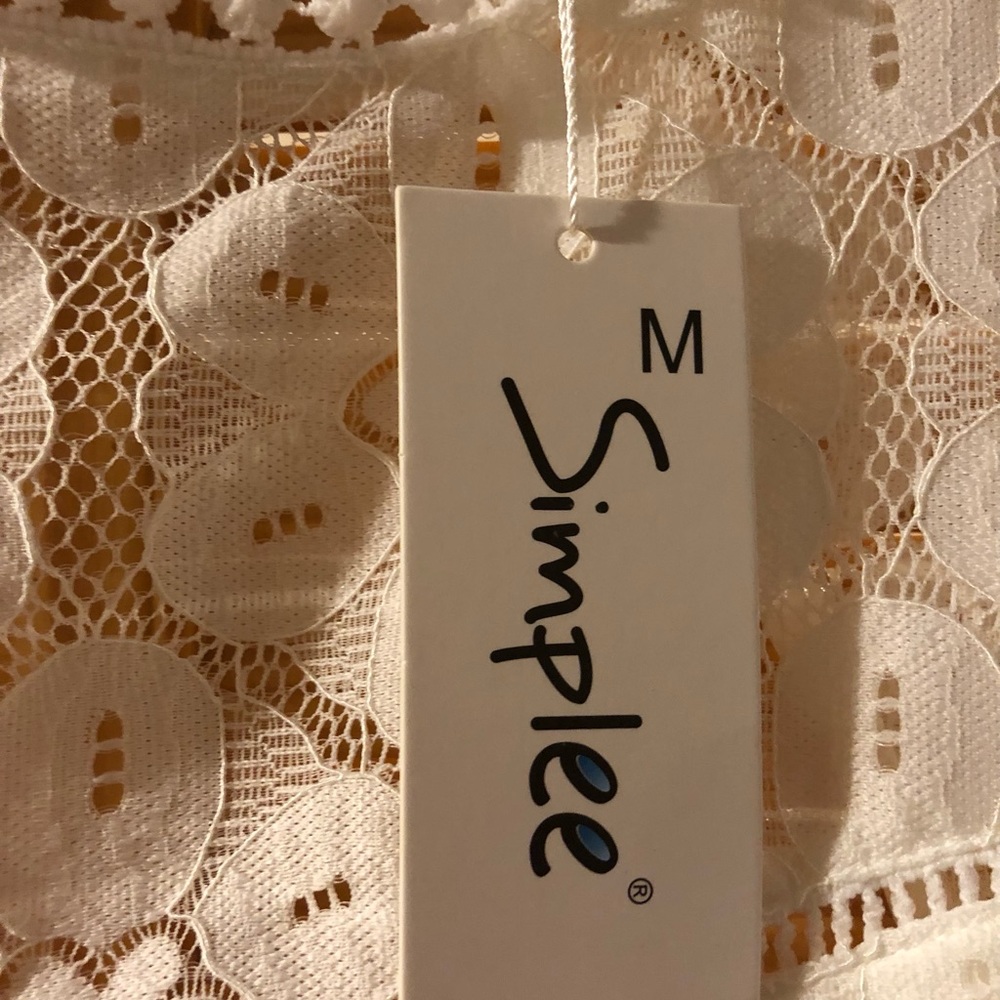 NWT White Lacy Woman’s Spring Dress